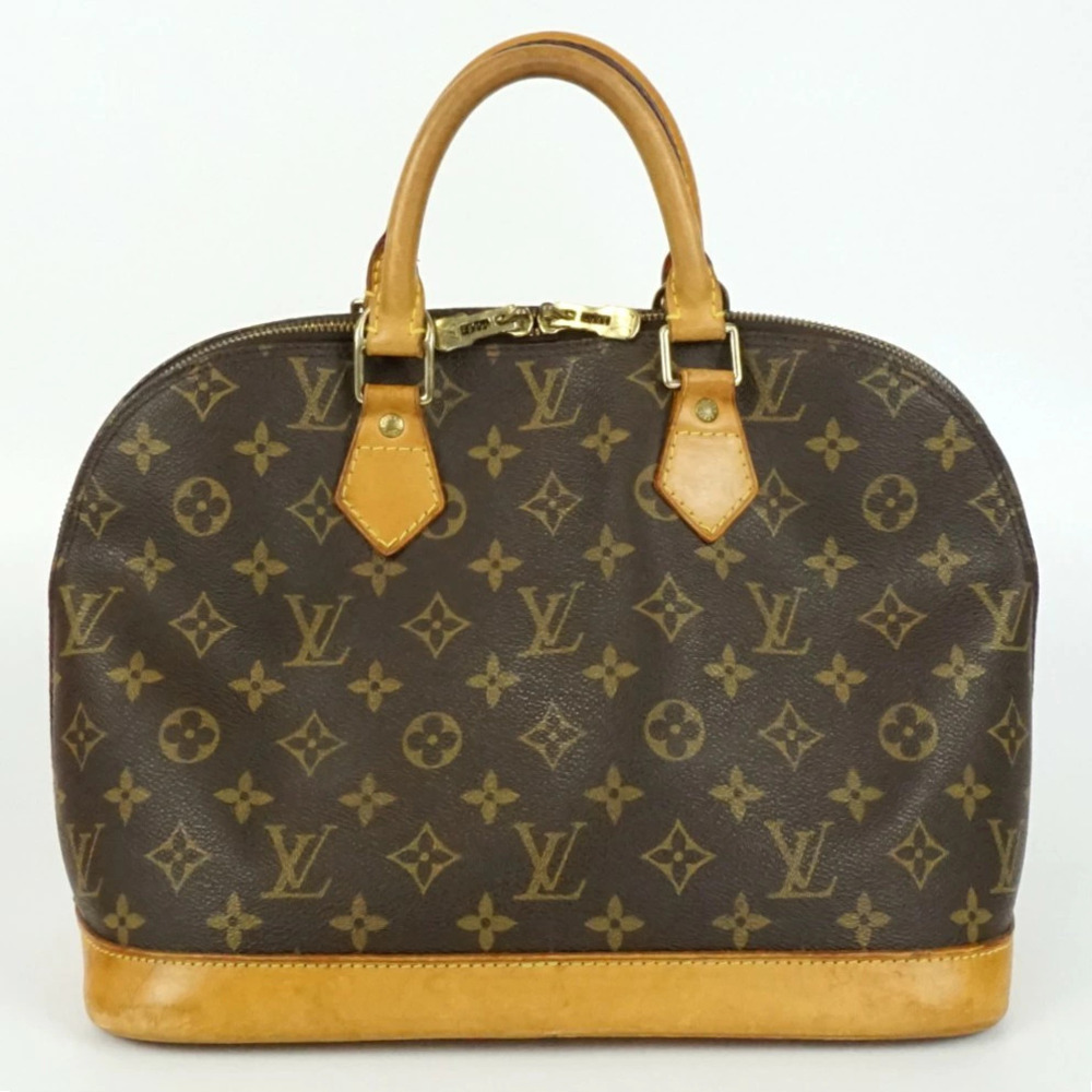 LOUIS VUITTON Alma Monogram Canvas Brown Handbag